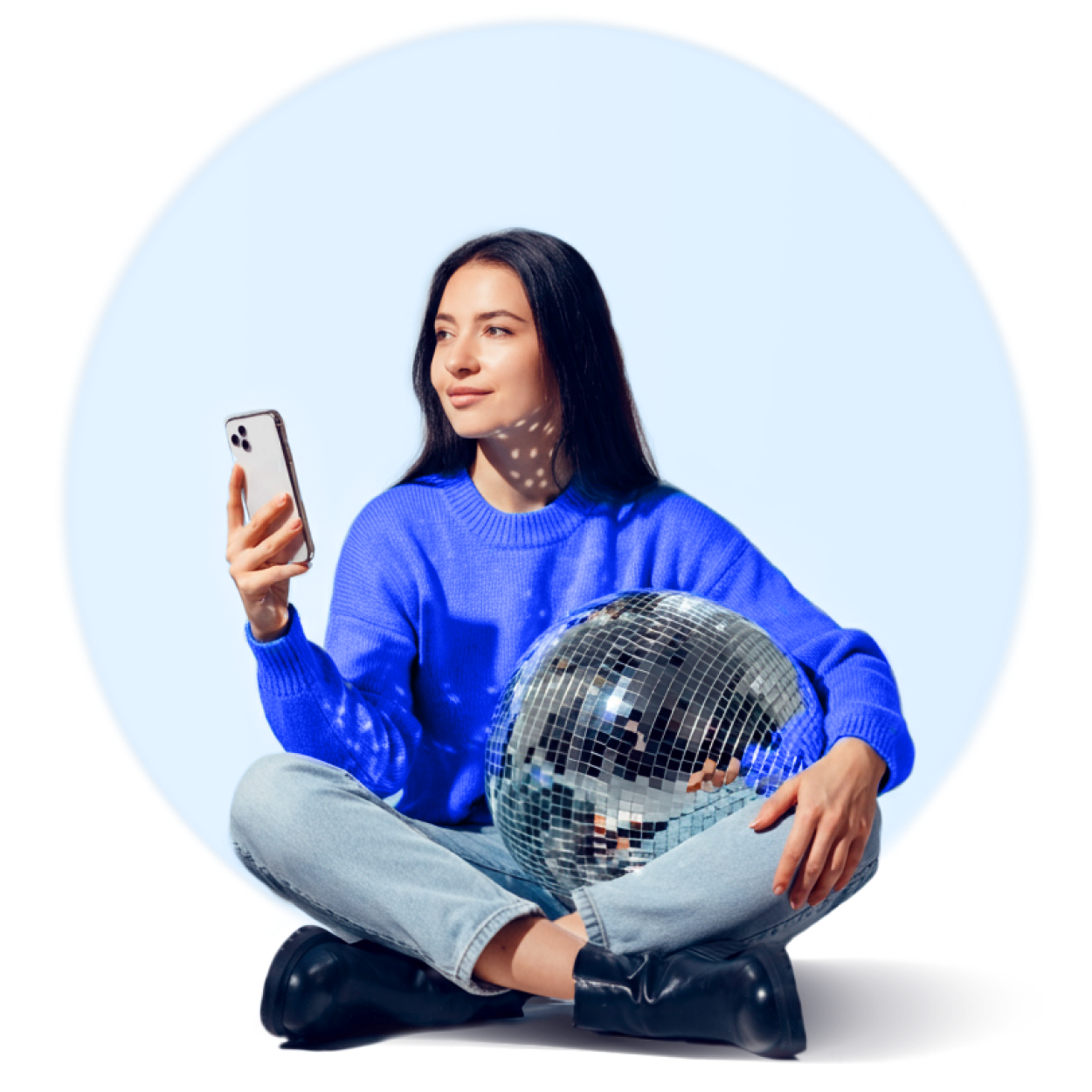 new year 24 hero woman disco ball xs cd