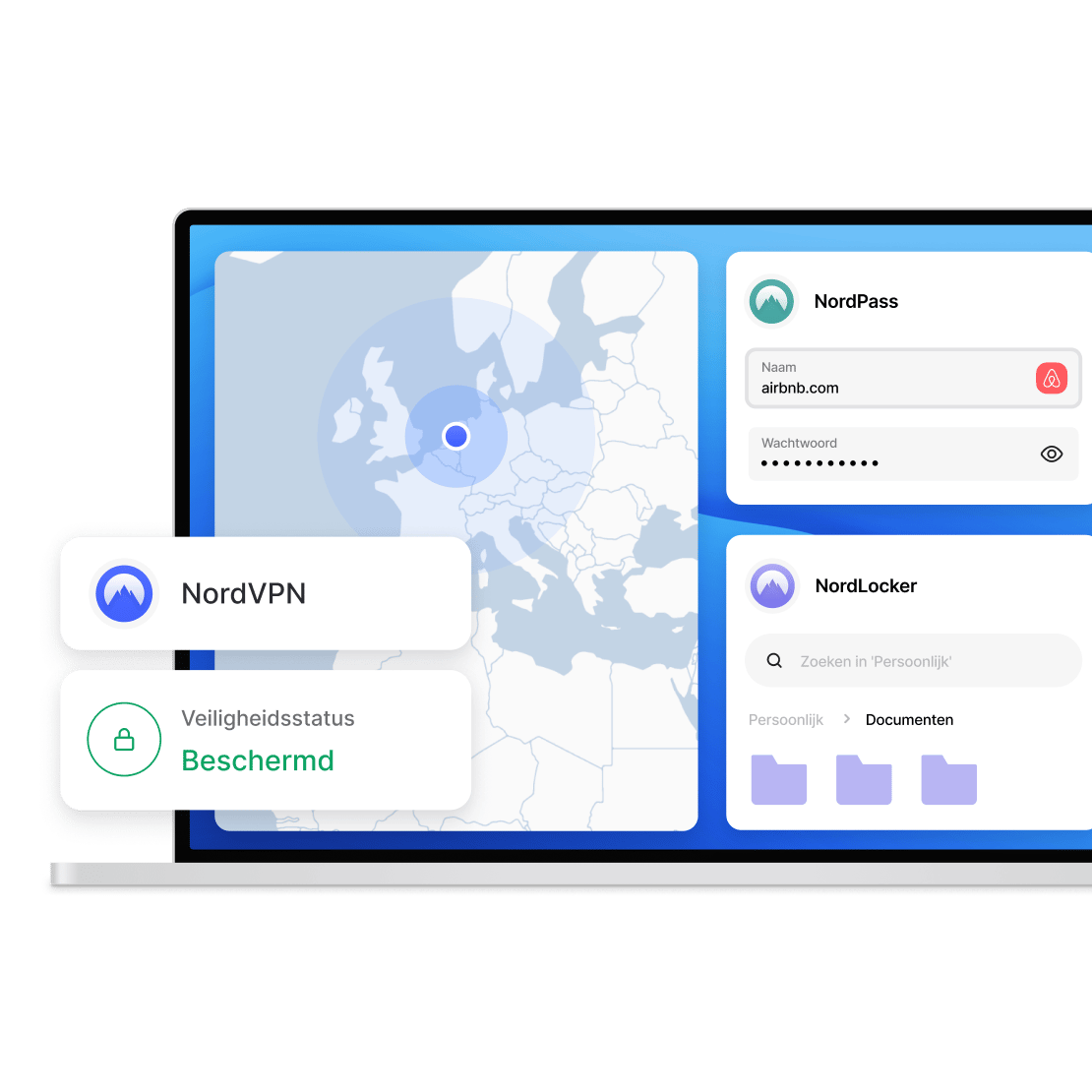 Bescherming van digitale apparaten met producten van NordSecurity: NordVPN, NordPass, NordLocker