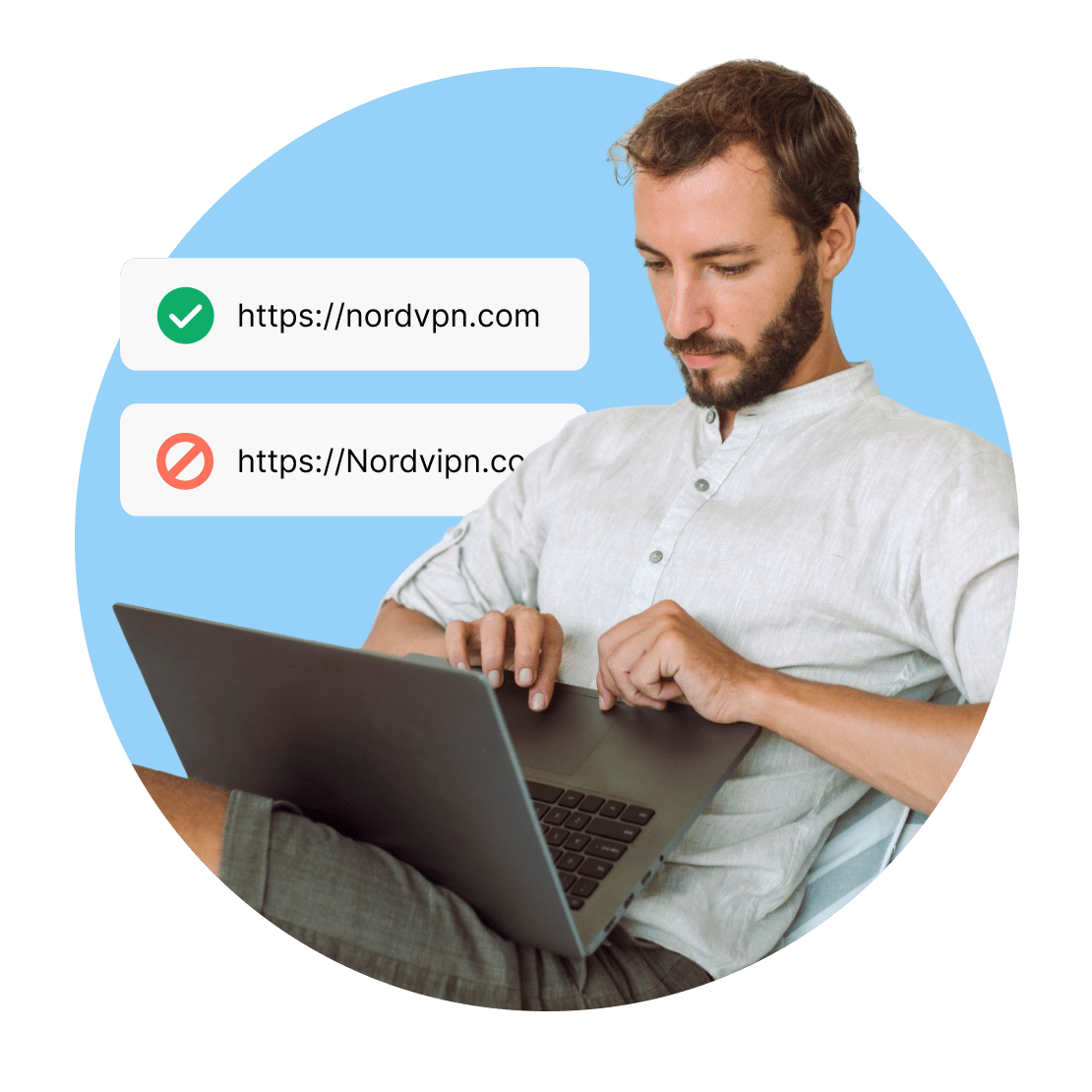 hero dns filtering man laptop secure block md