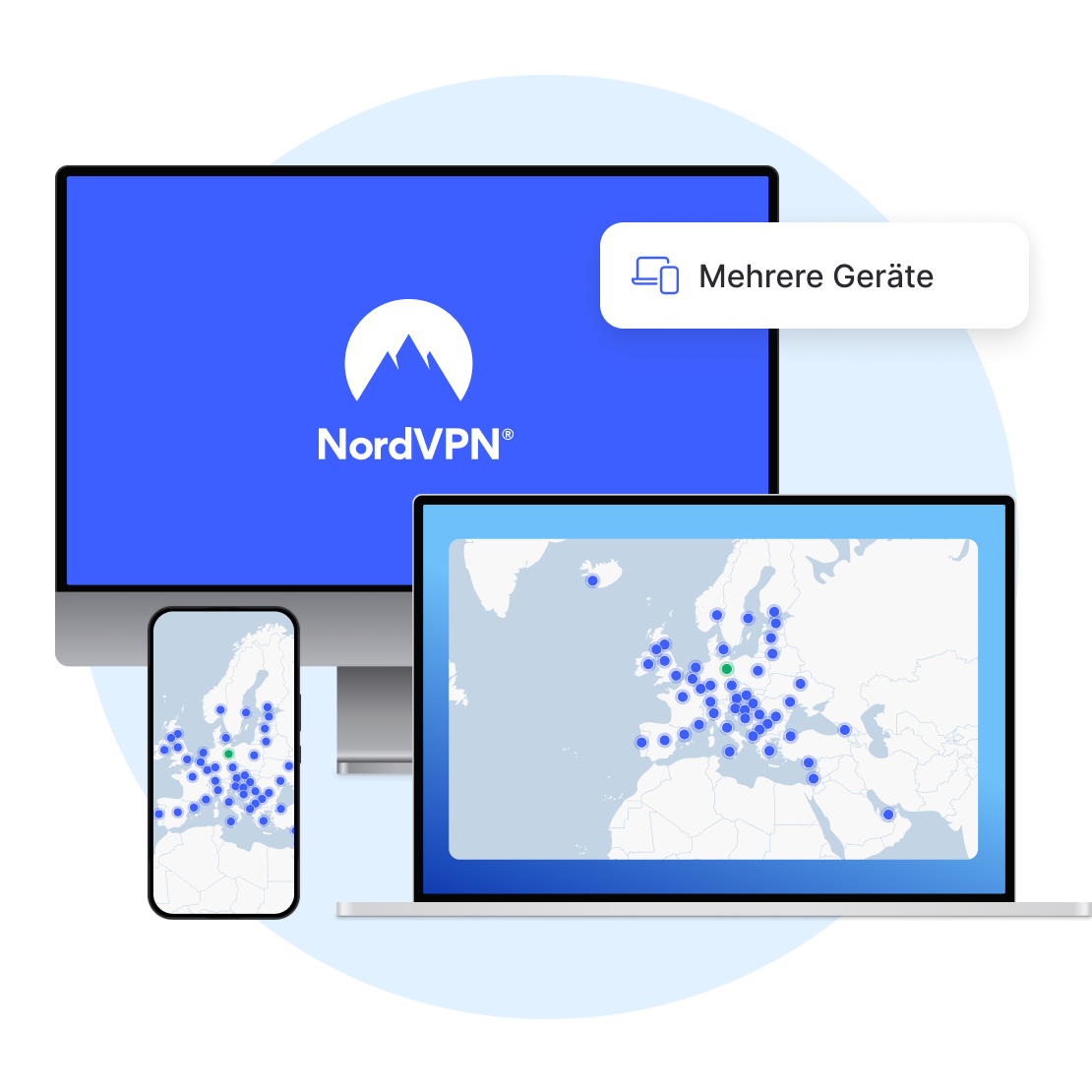 TopVPN für mehrere Geräte Bis zu 10 Verbindungen NordVPN