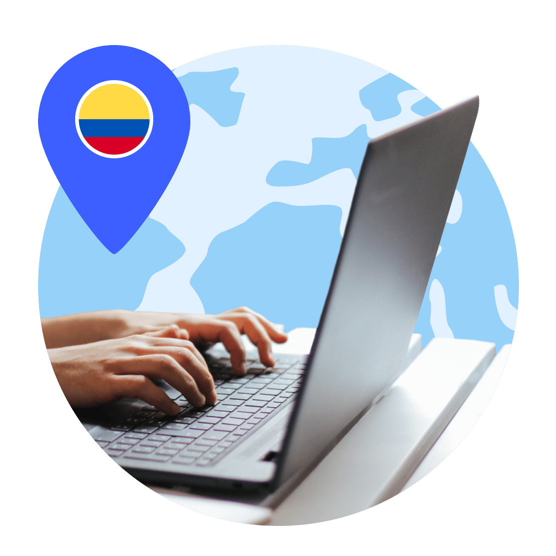 Hubungkan ke server VPN Kolombia dan jelajahi secara aman.