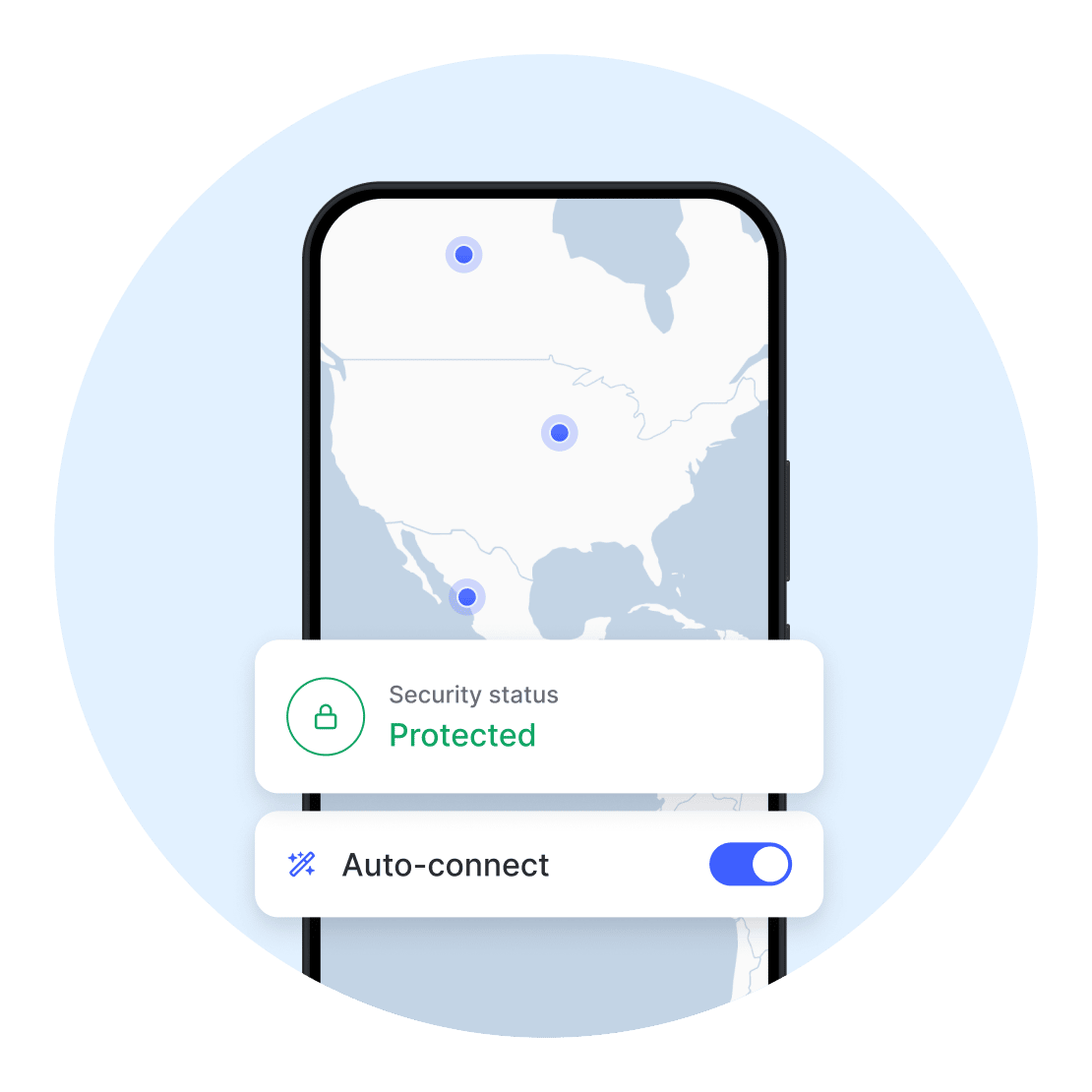 Device protection with NordVPN's Auto-connect feature.