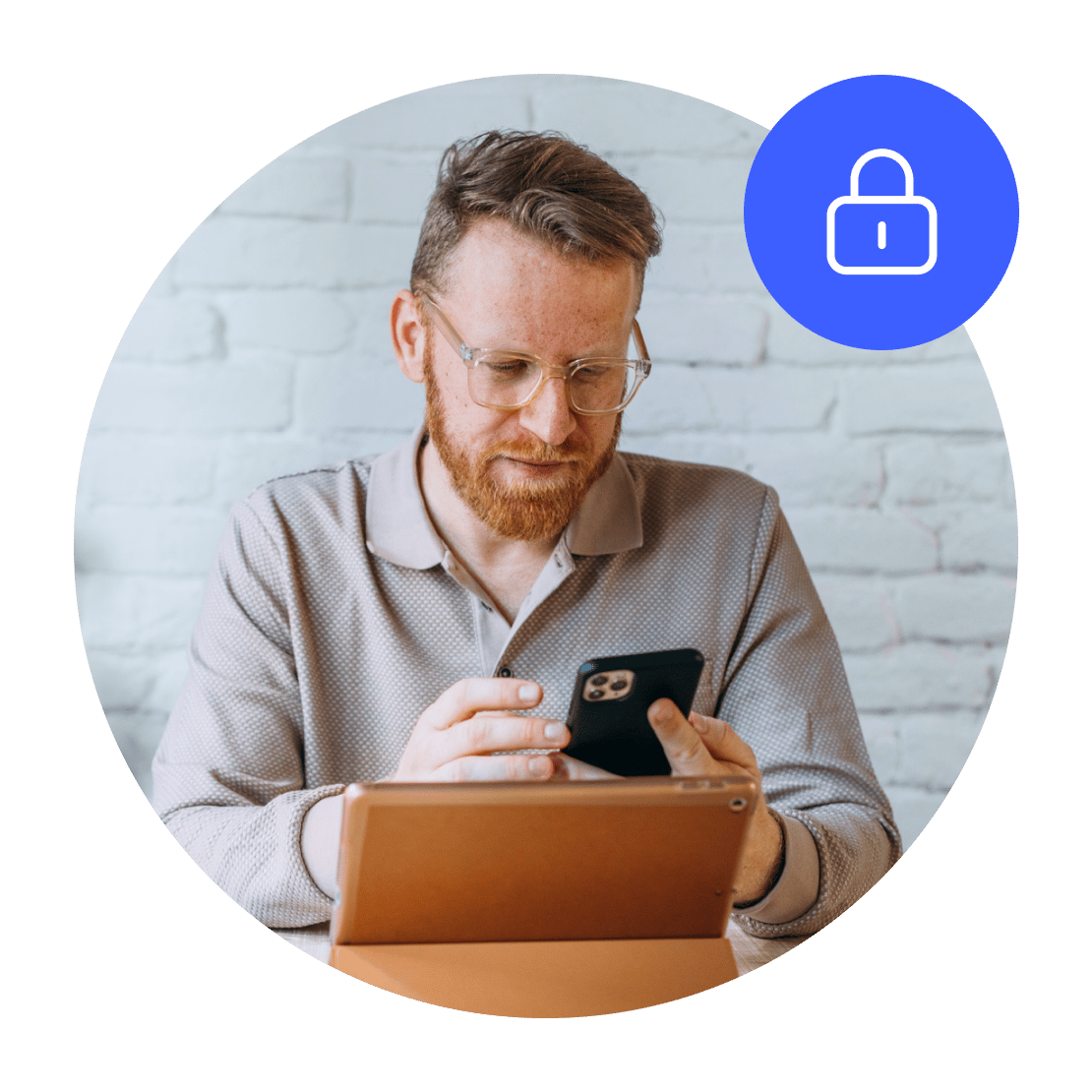 A man installed NordVPN on his devices for secure browsing.