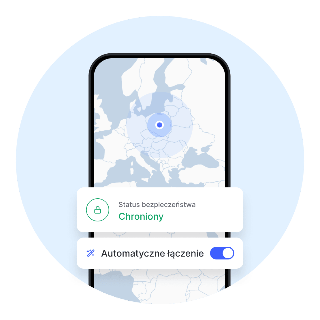 Ochrona urządzenia dzięki funkcji automatycznego łączenia NordVPN