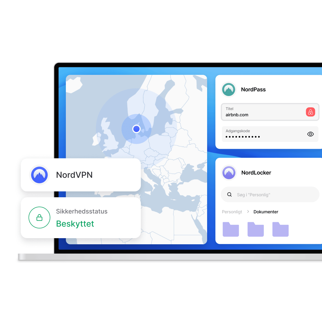 Beskyttelse af digitale enheder med Nord Security-produkter: NordVPN, NordPass, NordLocker